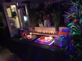 Buffet des desserts anniversaire